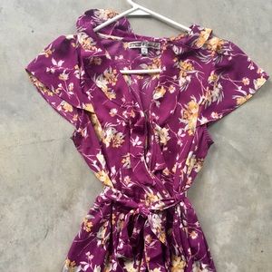Dresses - Floral purple dress Dresses - Floral purple dress